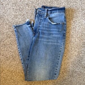 Lucky Brand Distressed Blue Ankle Jeans